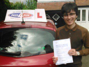 Johnathan had zero minors in his driving test
